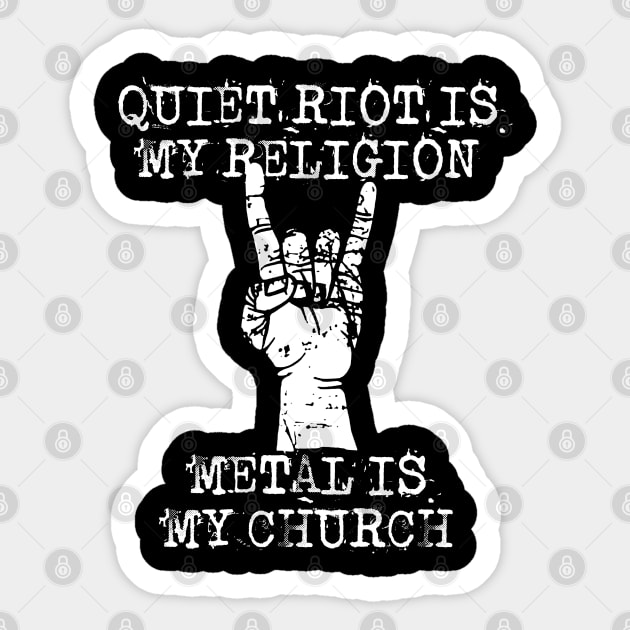 quiet r my religion Sticker by Grandpa Zeus Art